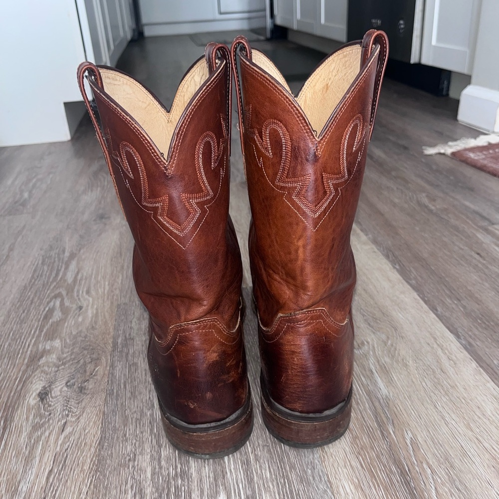 Lucchese Sunset Roper Tan Ranch Hand - Picture 3 of 6